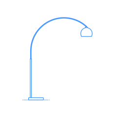 Furniture Floor Lamps Crescent Floor Lamp Silhouette Svg Vector, Free Vectors File